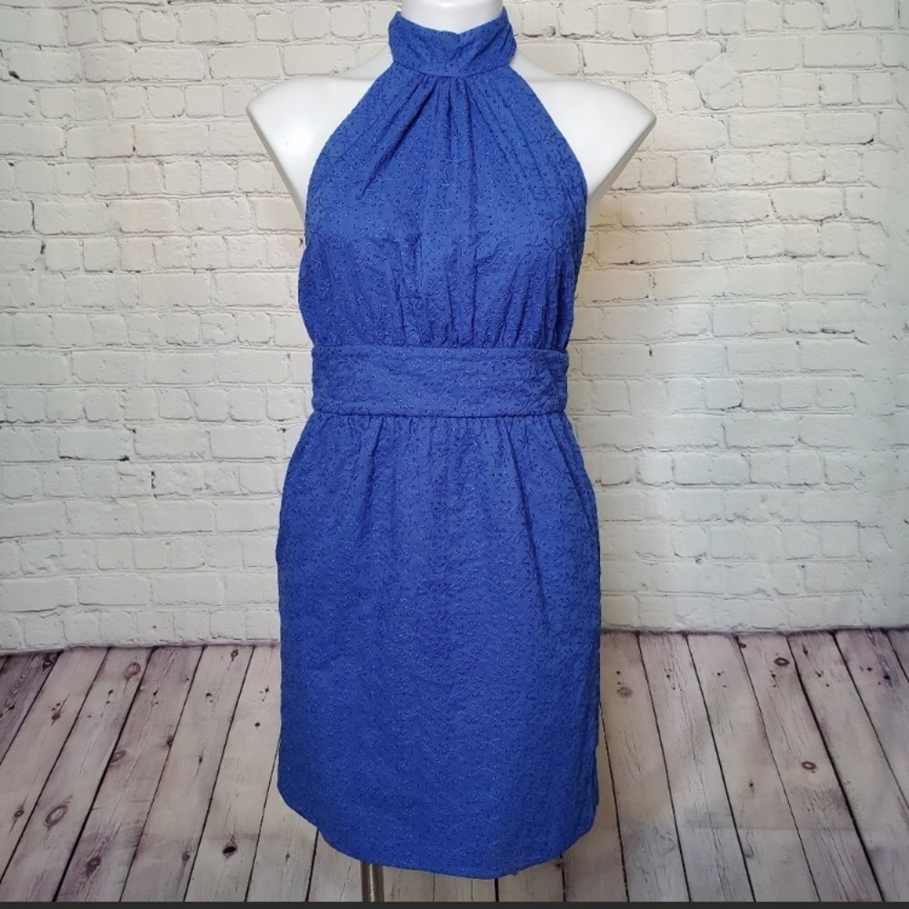 Betsey Johnson Royal Blue Wrap Dress Size 4